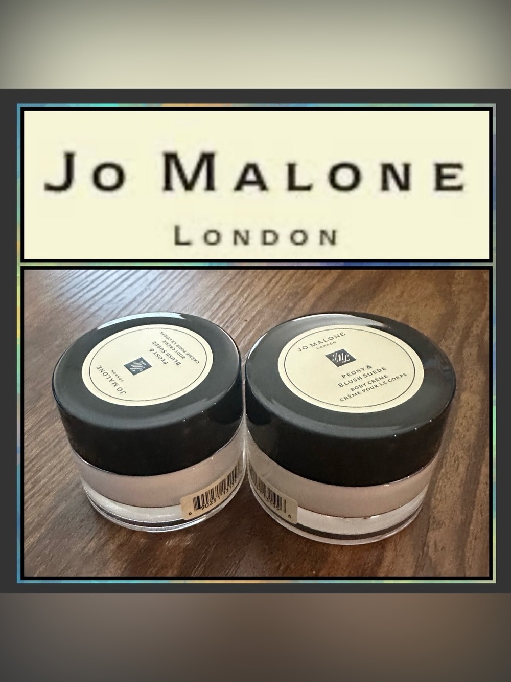 Jo Malone Peony & Blush Suede Mini Body Creme Bundle of 2